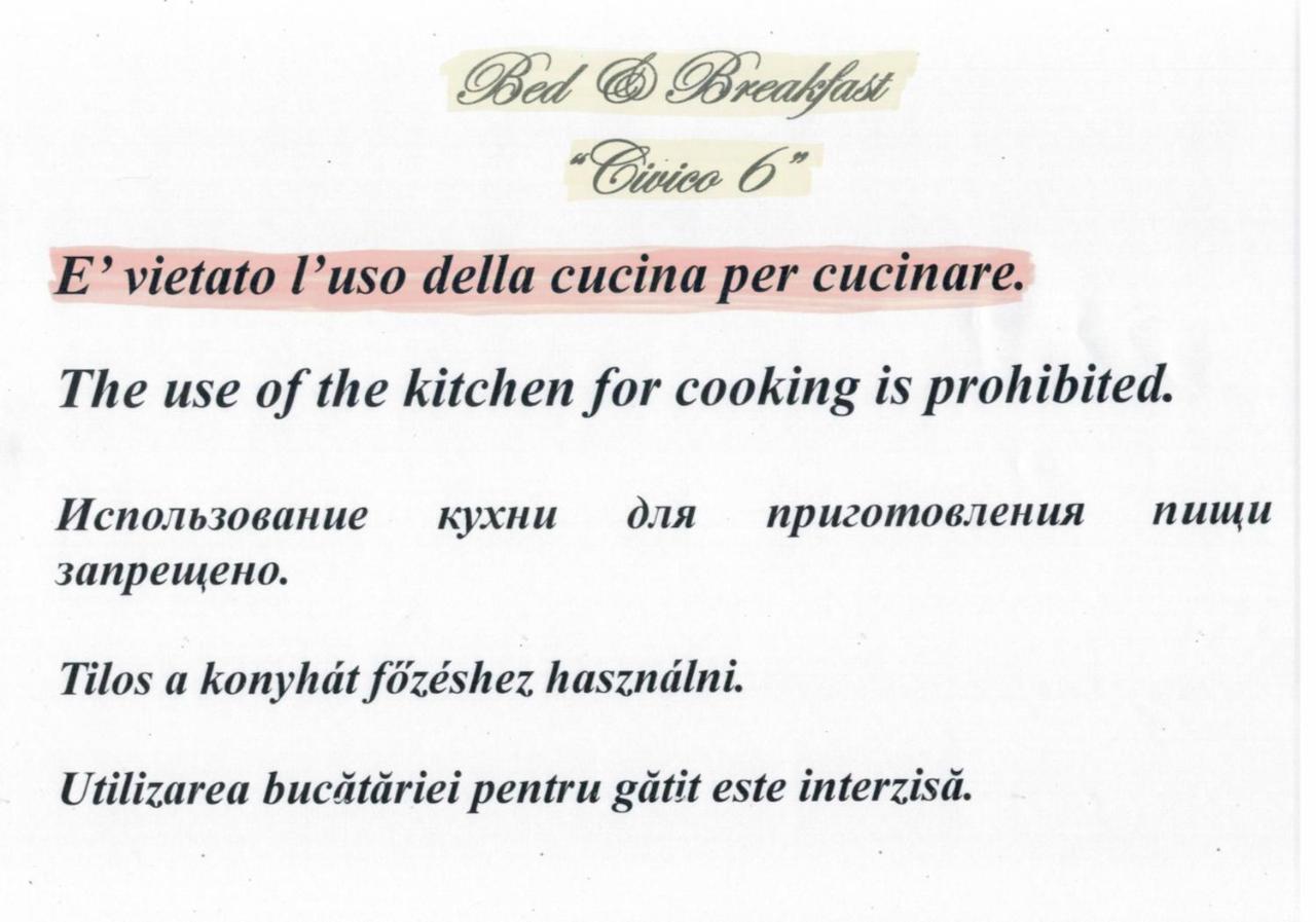 Bed and breakfast Civico 6 *